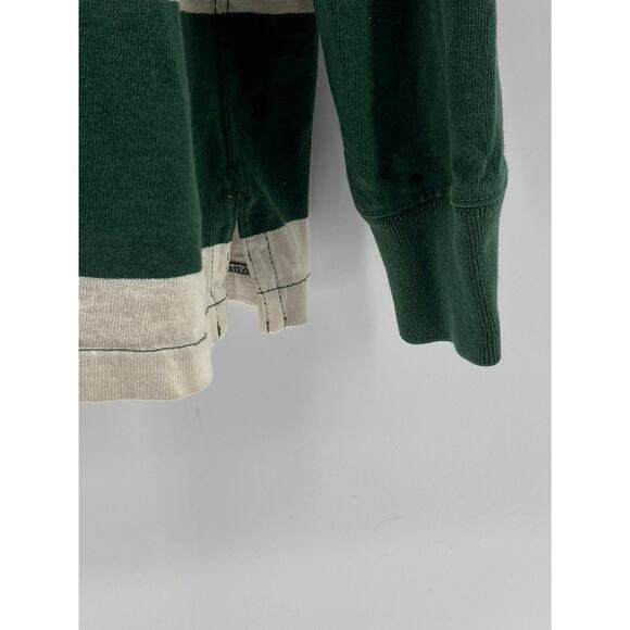 POLO RALPH LAUREN Men's Green-White Striped Custom Fit Rugby Polo Shirt SZ XL - Picture 7 of 11